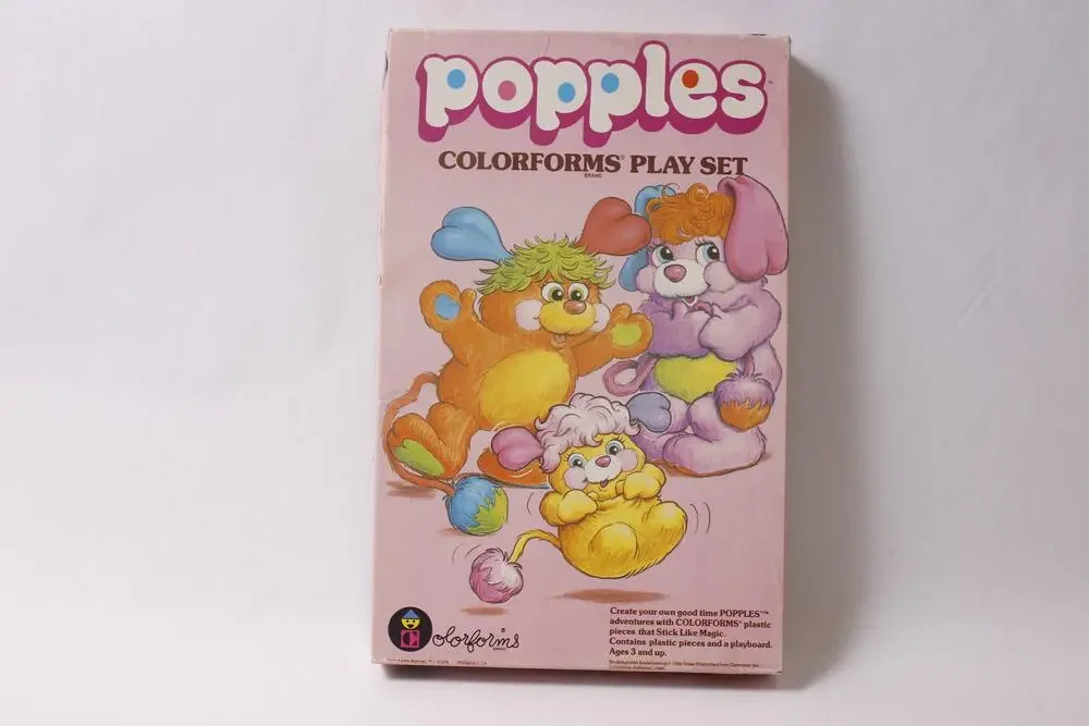 Popples Colorforms Play Set 1986 TCFC Sticking Pieces ~ 260219-WH 1002